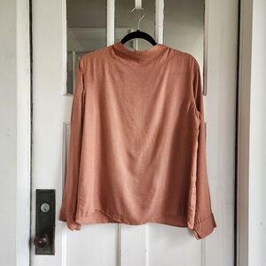 Uniqlo Long Sleeve Rayon Blouse, Sz M